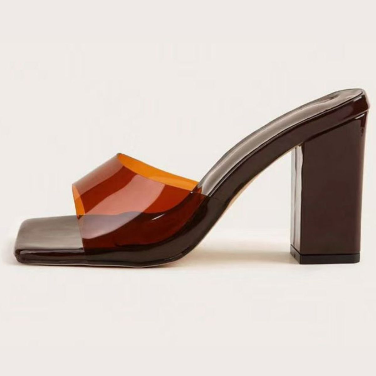 Max Luxe Square Toe Block Heels