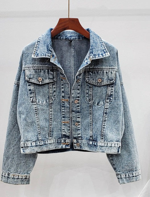Miss Sparkling |Fringed Denim Jacket