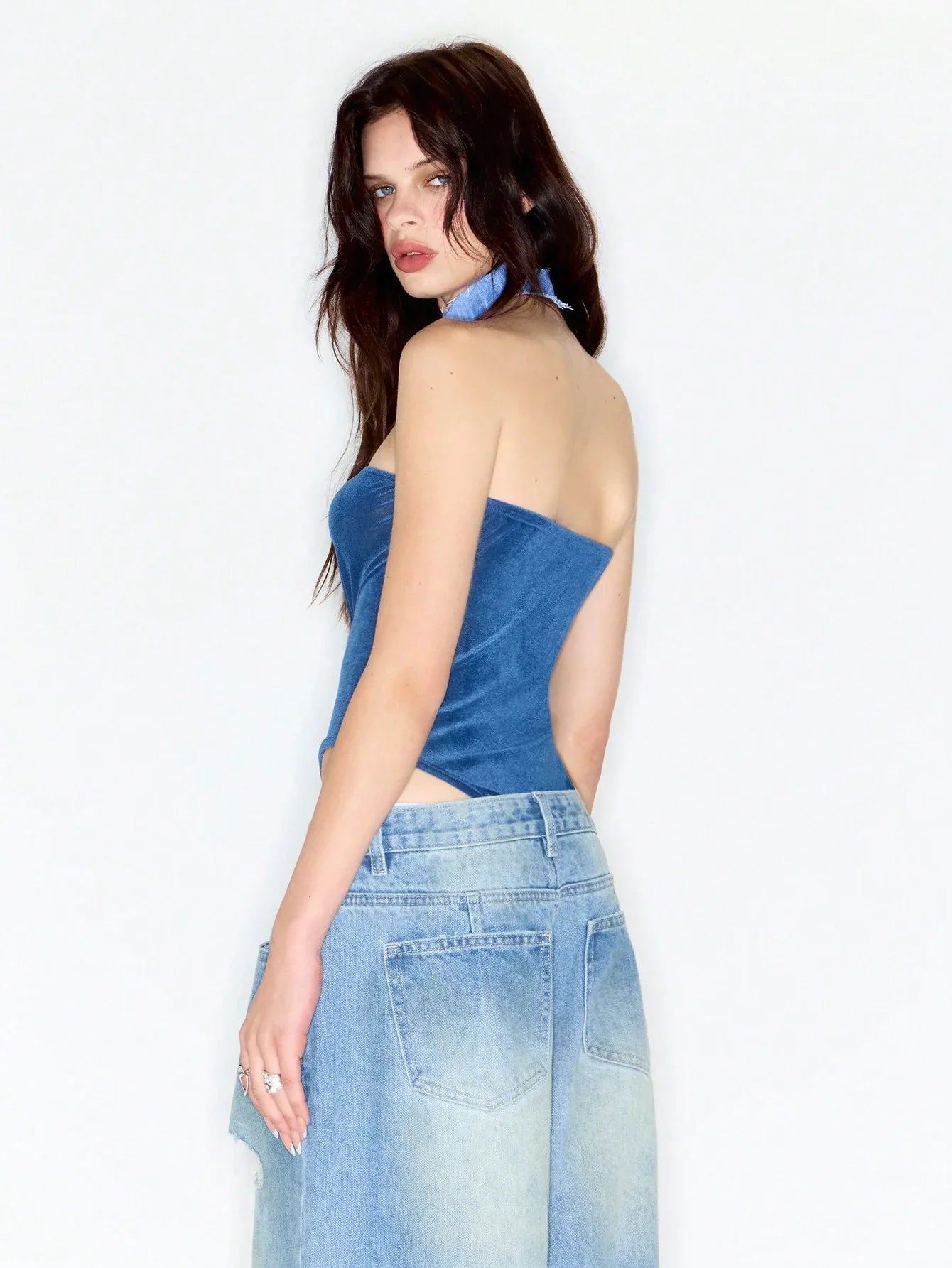 High Cut Bandeau Bodysuit (Copy)